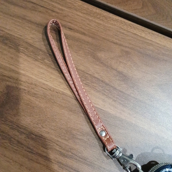 Sakroots Blue and Brown Clutch Wristlet - Picture 3 of 6